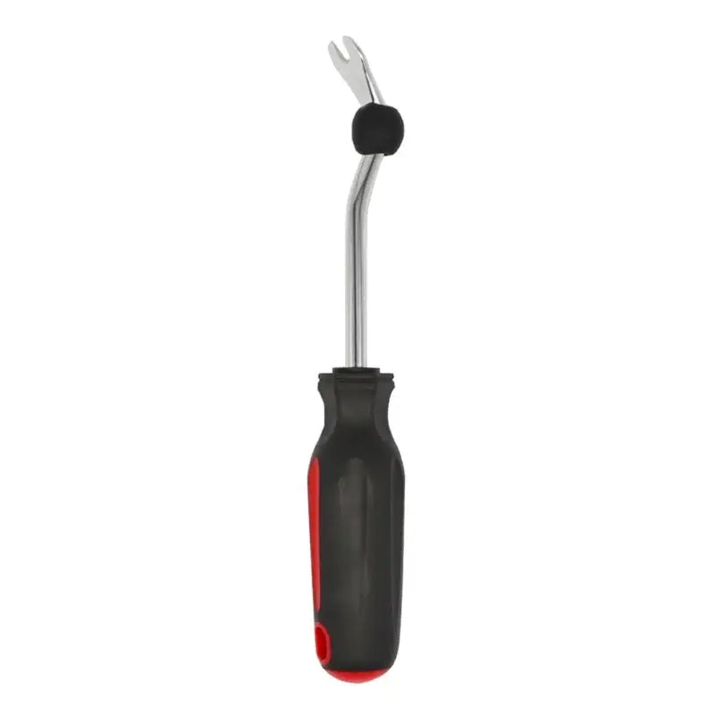 Screwdriver with forked tip and black-red handle for NoEnName Null Origin auto door upholstery remover