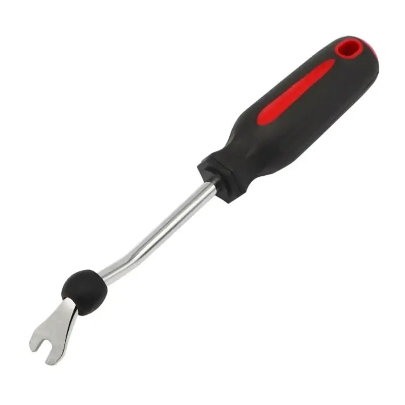 Screwdriver with forked tip and red-black handle for NoEnName Null Origin Auto Door Upholstery Remover