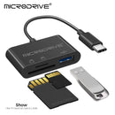 USB-C card reader and adapter for memory cards and USB devices by NoEnName Null Card Multi