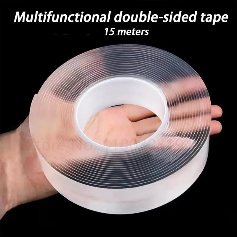 Hand holding roll of NoEnName Null DIY Double-Sided Adhesive Filament Tape