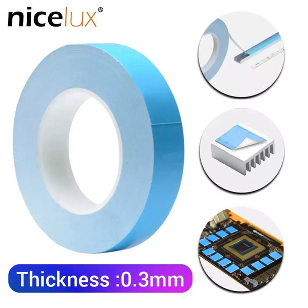 Blue and white 0.3mm thermal adhesive tape for NoEnName_Null DIY Electrical Heat applications