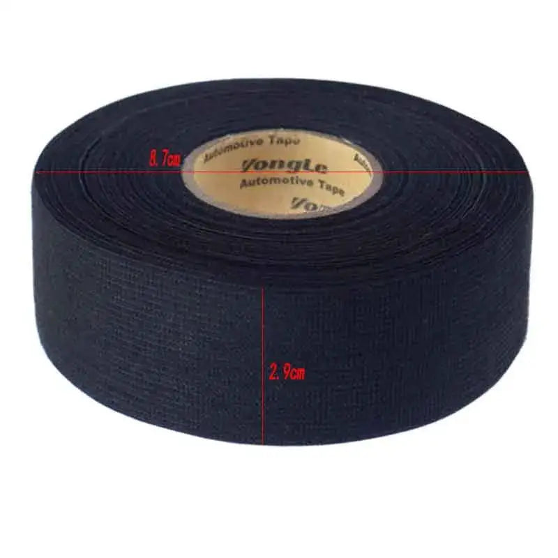 Roll of black automotive tape labeled for DIY electrical supplies from Mainland China