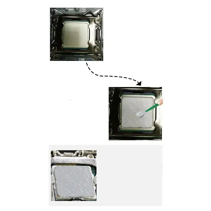 Computer processor chip with silicone sealant for DIY projects in Mainland China model