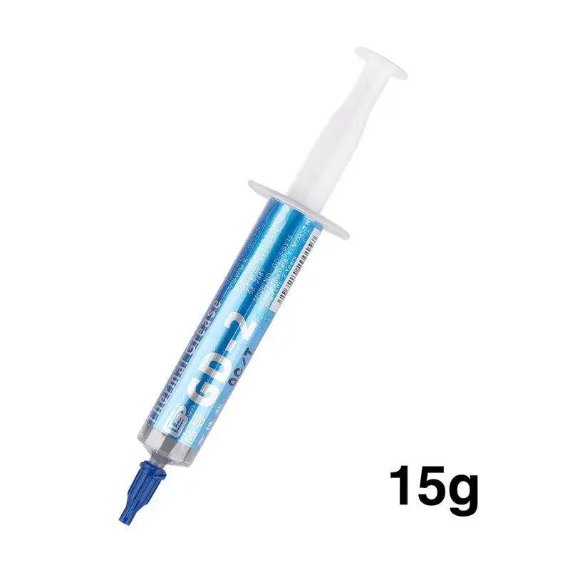 Syringe with blue silicone sealant for DIY projects, labeled 15g, Mainland China model