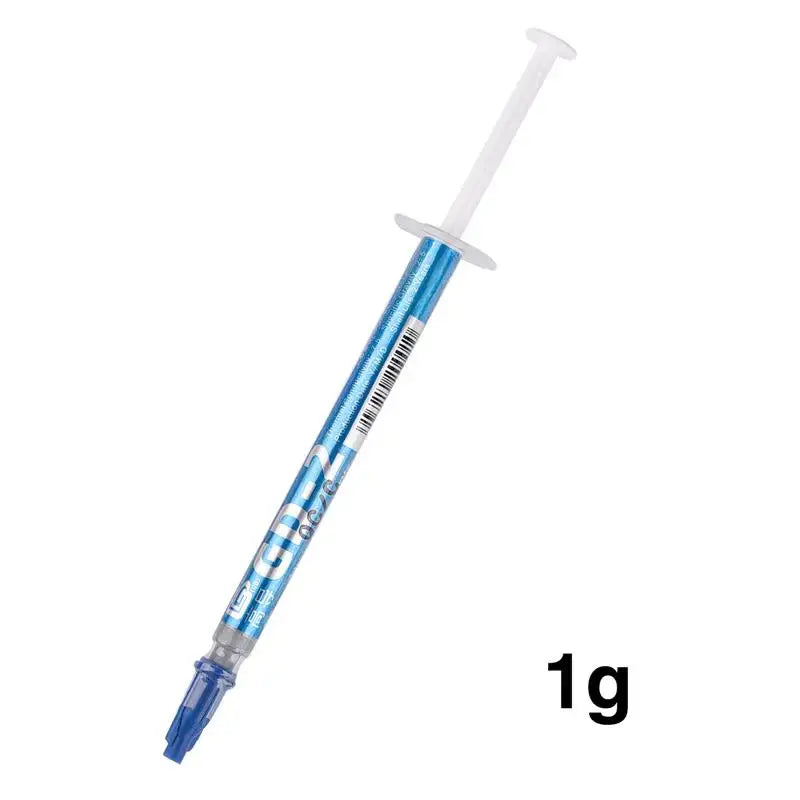 Syringe with blue liquid labeled 1g for NoEnName Null Silicone Sealant in DIY projects