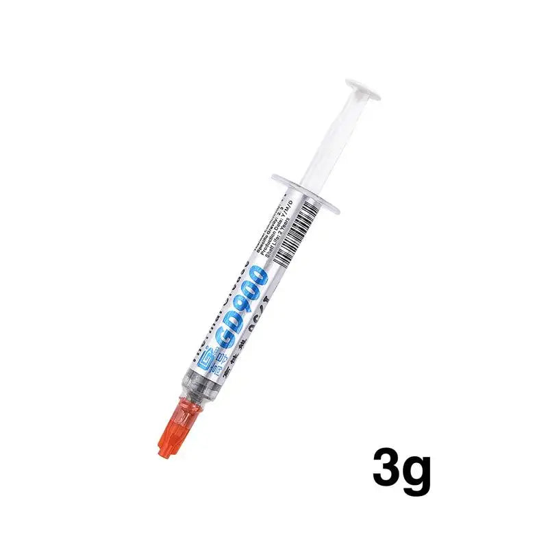 Syringe with thermal paste, part of NoEnName Null Silicone Sealant for DIY projects, Mainland China