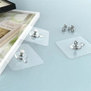 Adhesive hooks with transparent bases and metallic knobs for NoEnName Null DIY supplies