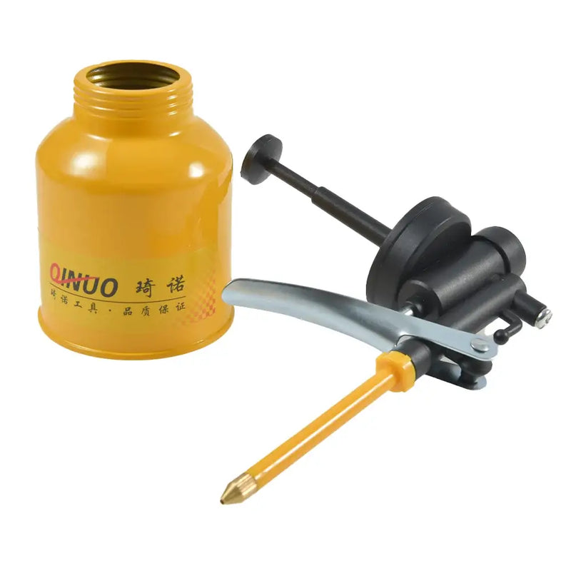 Yellow oil can with pump and spout for NoEnName Null Mainland China Model DN016-1 Grease Gun