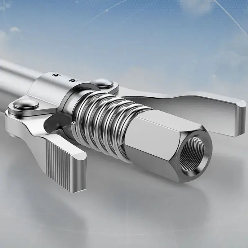 Mechanical component featuring spring and bolt from NoEnName Null Origin Grease Gun Coupler