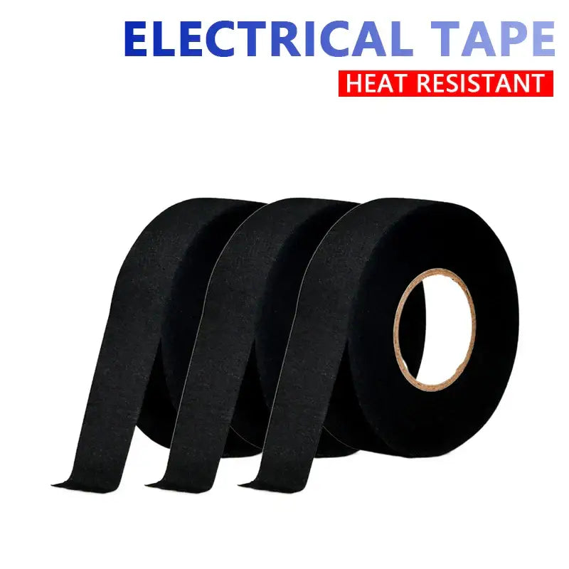 Three rolls of NoEnName_Null heat resistant electrical tape for insulation and protection