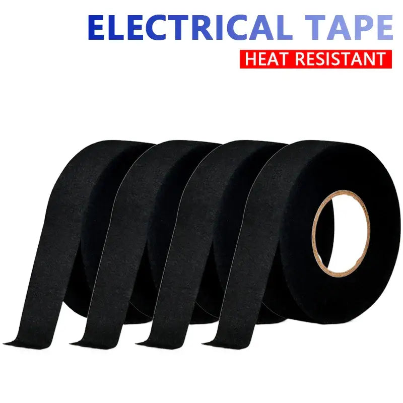 Heat resistant black electrical tape for insulation in NoEnName_Null product range