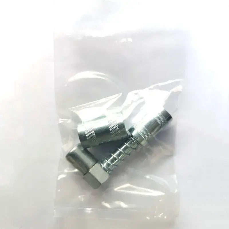 Metal quick-connect air hose fittings in a bag for NoEnName Null Grease Coupler Fitting Tool