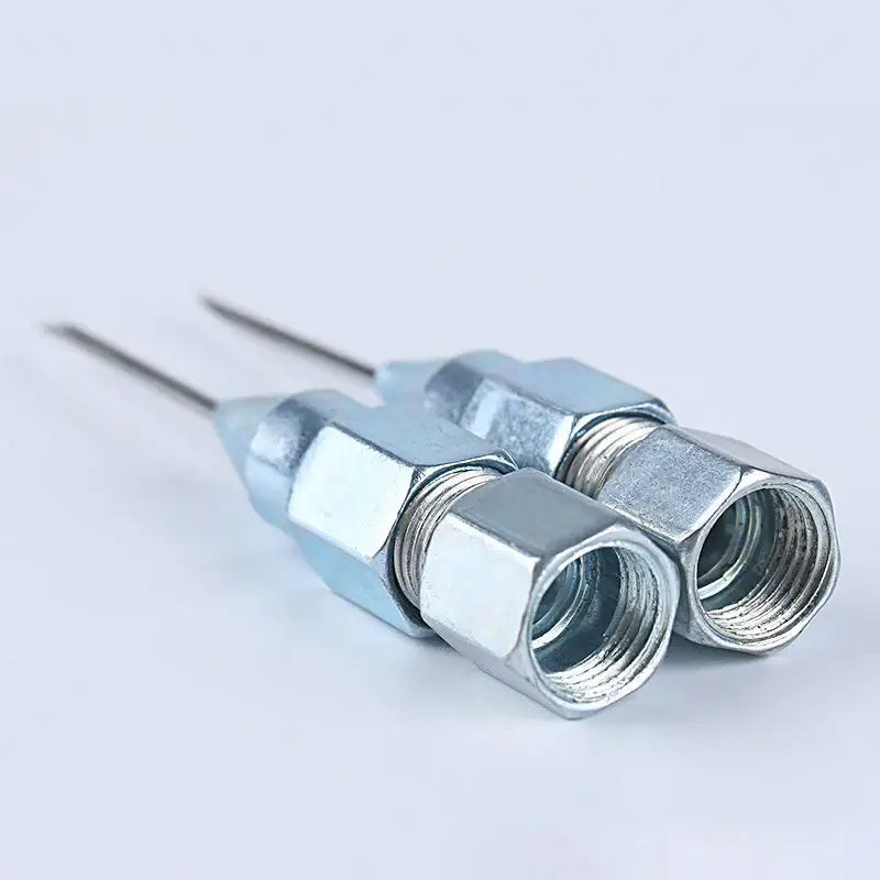 Two metal coaxial cable connectors for NoEnName Null Item Metal Grease Gun