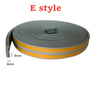 Gray rubber weatherstripping tape with yellow stripe for effective window sealing strips