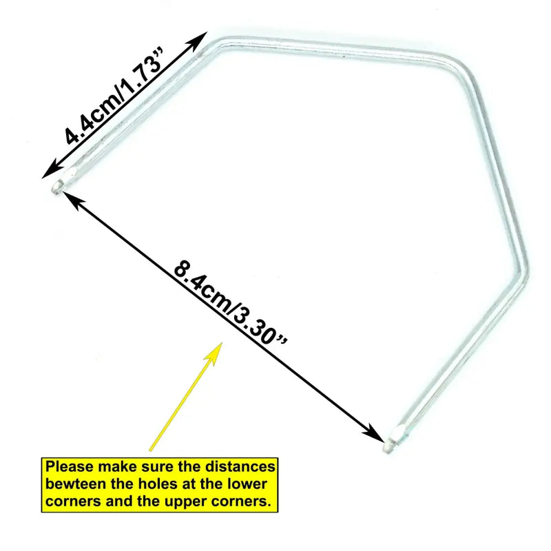 Pentagonal metal frame with measurements, part of NoEnName Null Origin Mainland China Semi