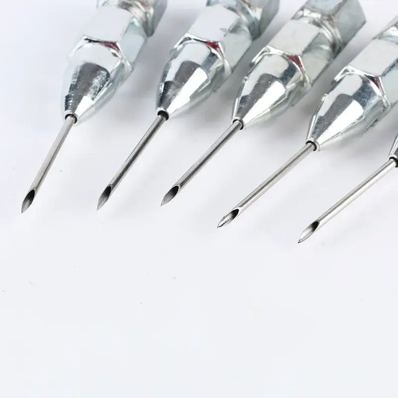 Set of metallic tattoo needles with pointed tips for NoEnName Null Item Type Iron Nozzle