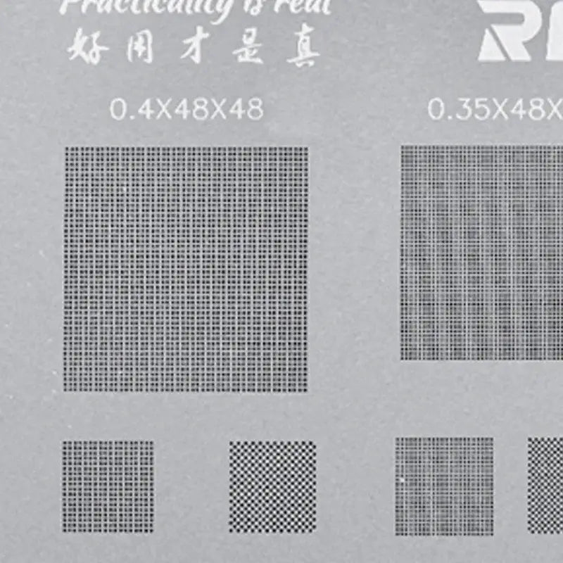 Relife Multi-Purpose BGA Stencil 0.3/0.35/0.4/0.5/Parallel/45 Degree Hole - 0.3 Multi-purpose