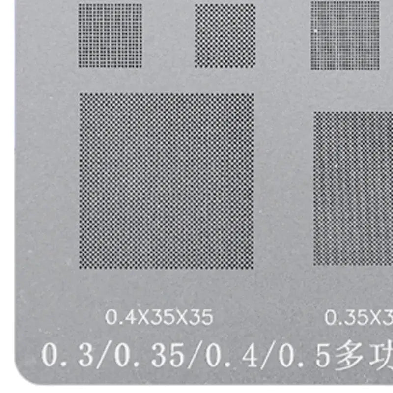 Relife Multi-Purpose BGA Stencil 0.3/0.35/0.4/0.5/Parallel/45 Degree Hole - 0.3 Multi-purpose