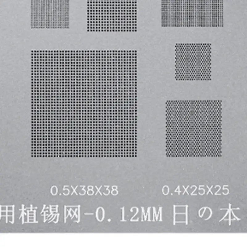 Relife Multi-Purpose BGA Stencil 0.3/0.35/0.4/0.5/Parallel/45 Degree Hole - 0.3 Multi-purpose