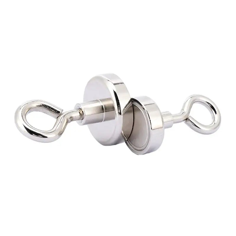 Magnetic clasp connector featuring neodymium industrial magnet with loop attachments