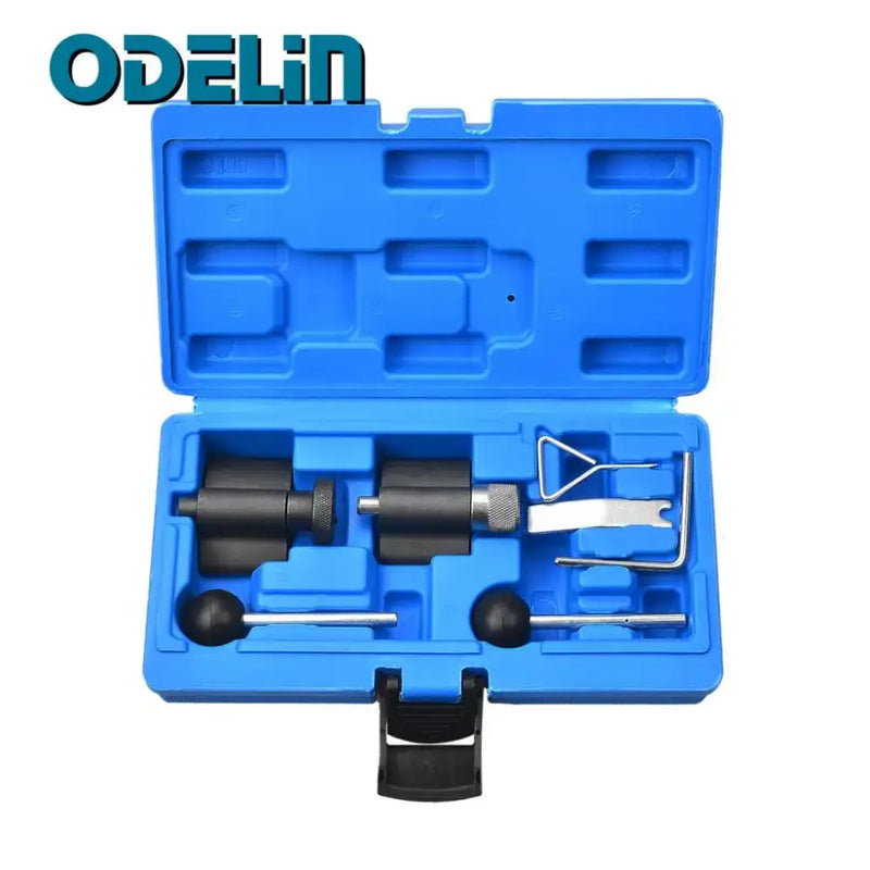 Blue plastic case with automotive tools for engine timing adjustment, NoEnName Null Origin