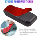 Red adhesive pad with black foam base for car interiors by NoEnName Null Origin