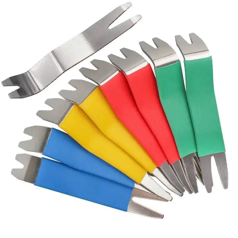 Set of NoEnName Null Origin car trim removal tools in vibrant plastic and metal design