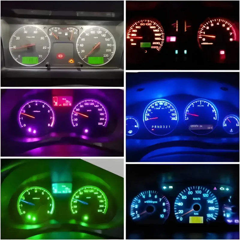 Car dashboard with illuminated gauges showcasing NoEnName Null Origin Dashboard Warning Indicator