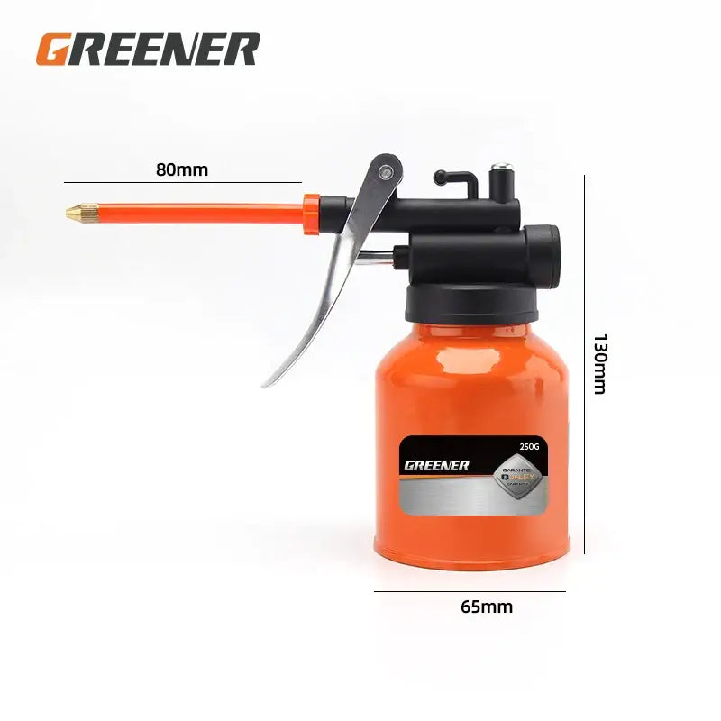 Orange oil can with pump-action nozzle for NoEnName Null Origin Grease Guns from Mainland China