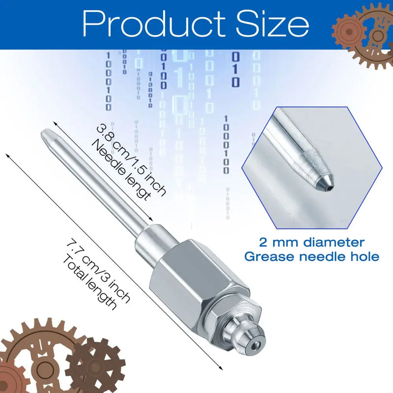 Metallic grease needle with hexagonal base for NoEnName Null Origin grease guns from Mainland China