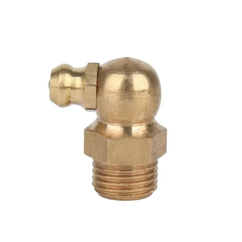 Brass grease fitting for lubricating parts in NoEnName Null Origin product showcasing quality