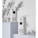 Air purifiers with cylindrical white bodies, featuring NoEnName Null Origin model AP-MOS1