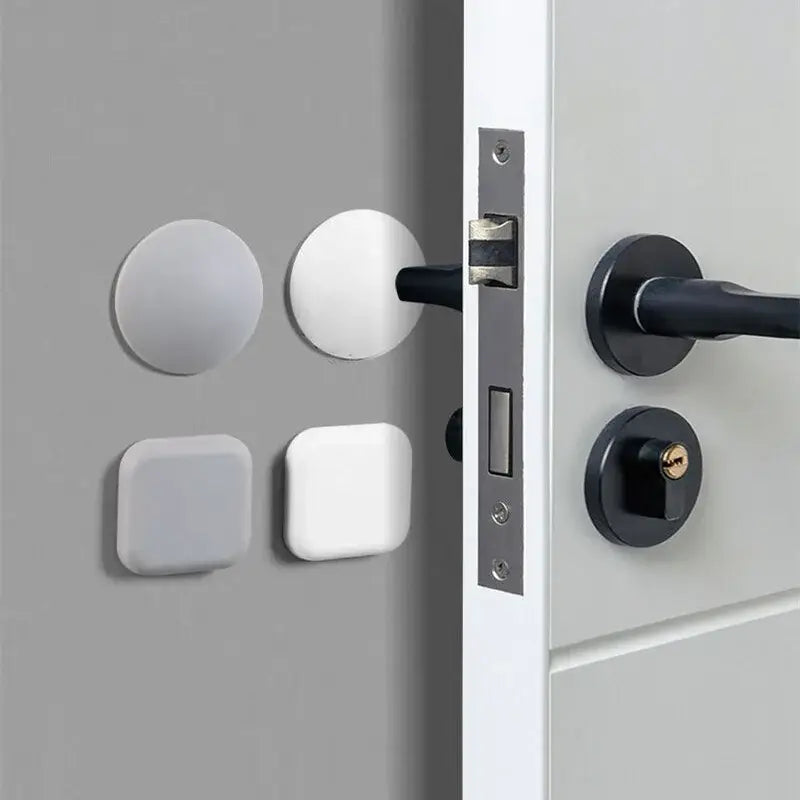 Door handle and lock mechanism with NoEnName Null Origin door stopper silicone accessories