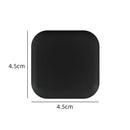 Black square door stopper silicone with rounded corners from NoEnName Null Origin