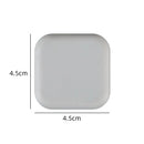 Square white ceramic plate with rounded corners for NoEnName Null Origin Household Product