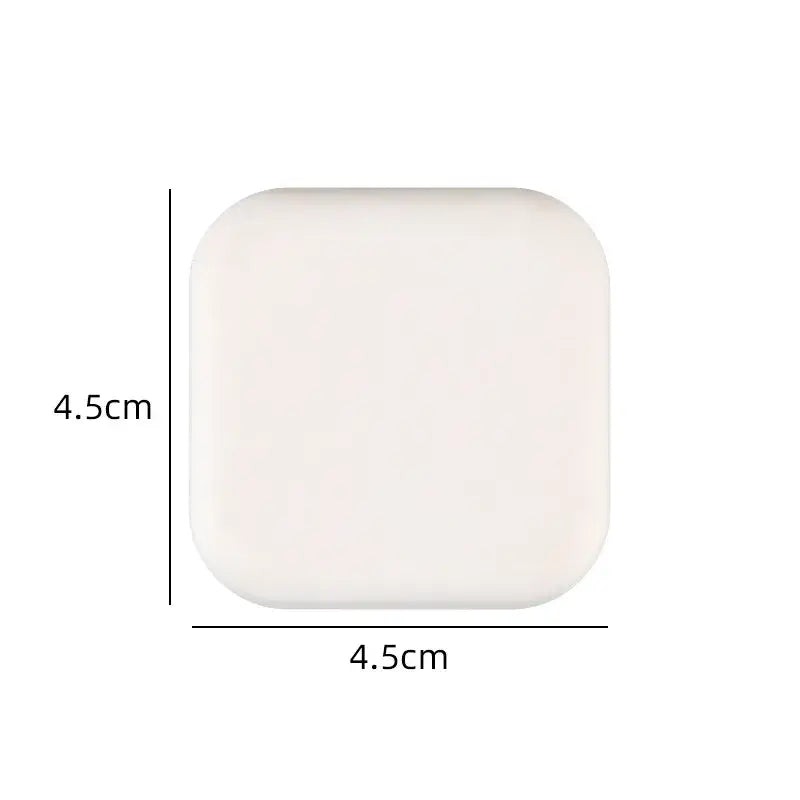 Square white ceramic tile with rounded corners for NoEnName Null household products