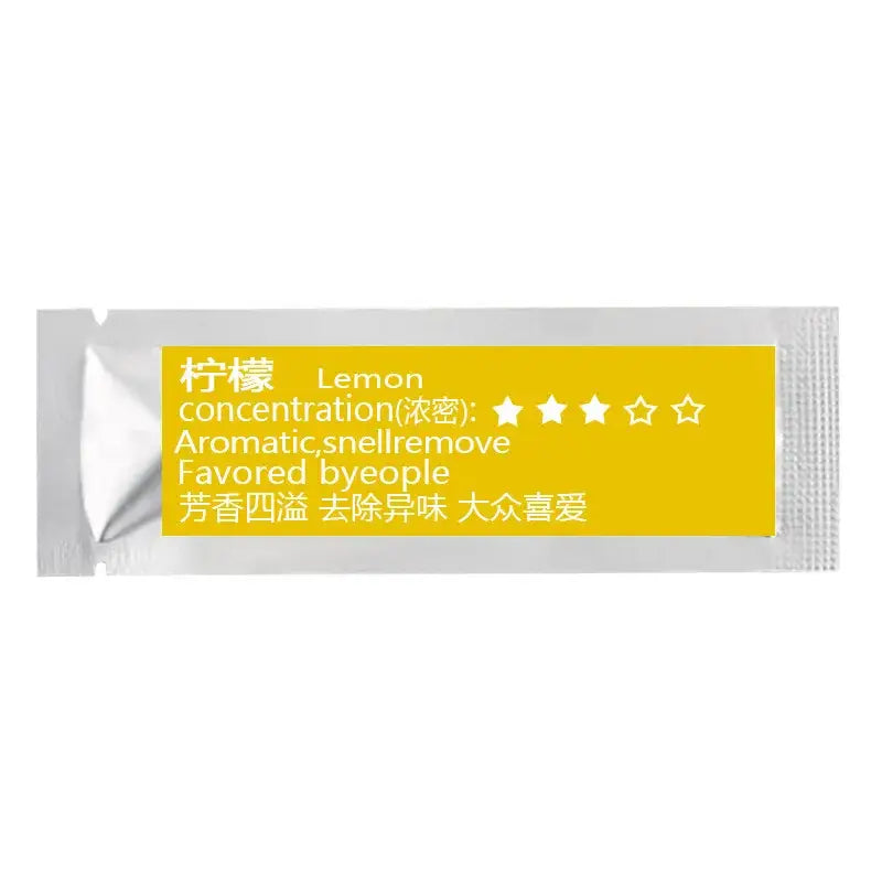 Lemon air freshener sachet by NoEnName Null Origin features vibrant yellow and white design