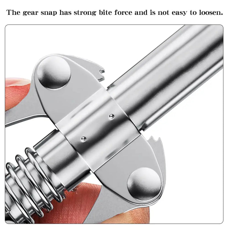 Stainless steel garlic press with gear mechanism from NoEnName Null DIY supplies Mainland China