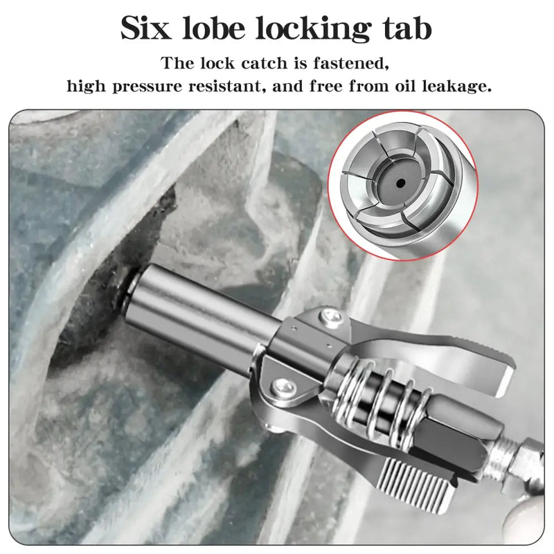 Six-lobe locking tab mechanism on a cylindrical component from NoEnName Null DIY supplies in Mainland China