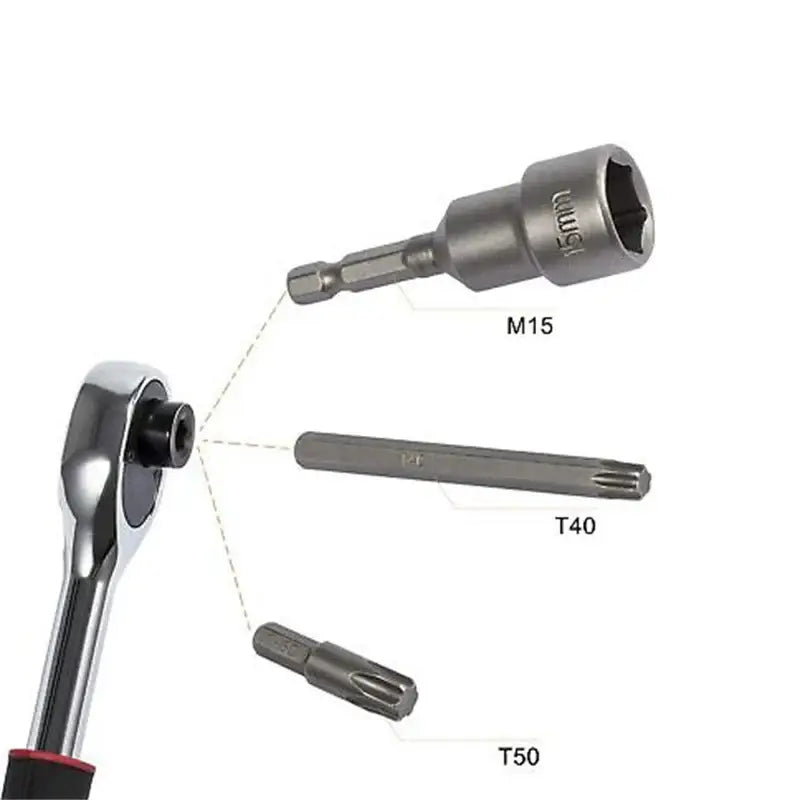 Ratchet wrench with interchangeable sockets from NoEnName Null Origin Mainland China Semi