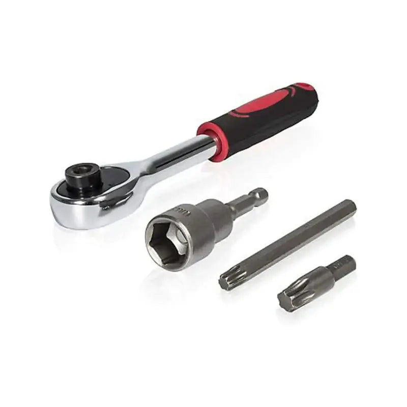 Ratchet wrench with interchangeable socket and screwdriver bits, NoEnName Null Origin Mainland China Semi