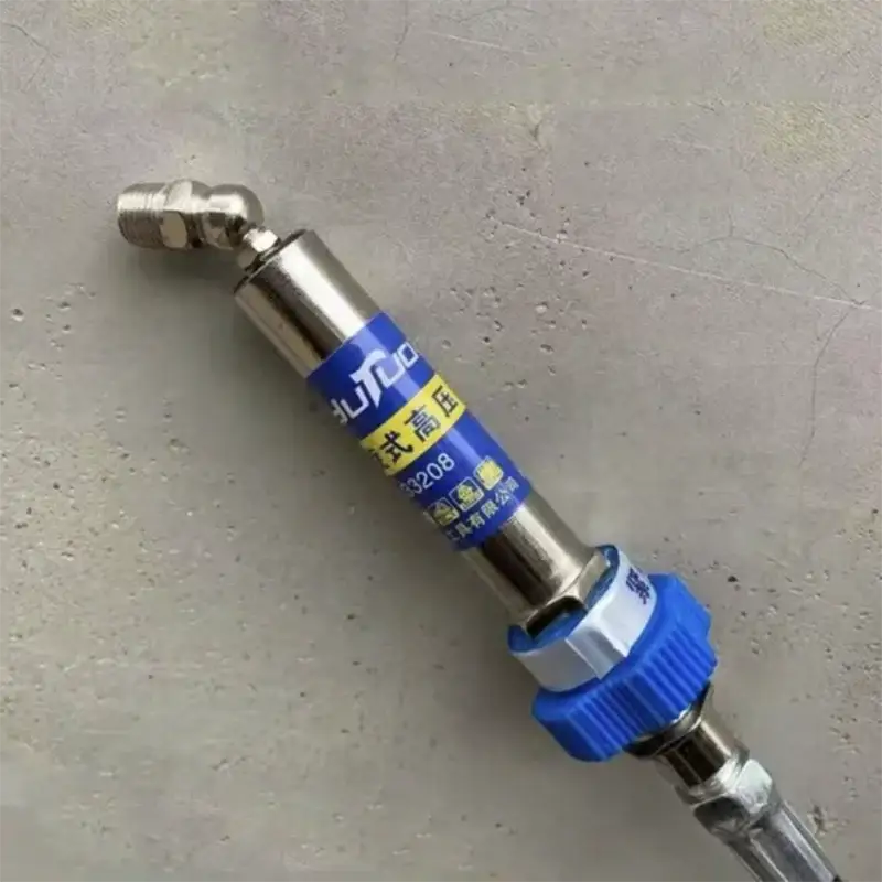 Metallic shock absorber with blue components for NoEnName Null Origin Type Grease Gun