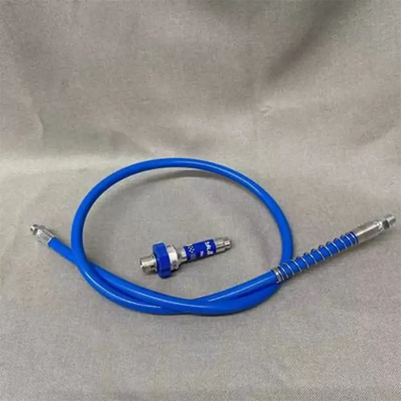 Blue hydraulic brake hose with metal fittings for NoEnName Null Origin Type Grease Gun