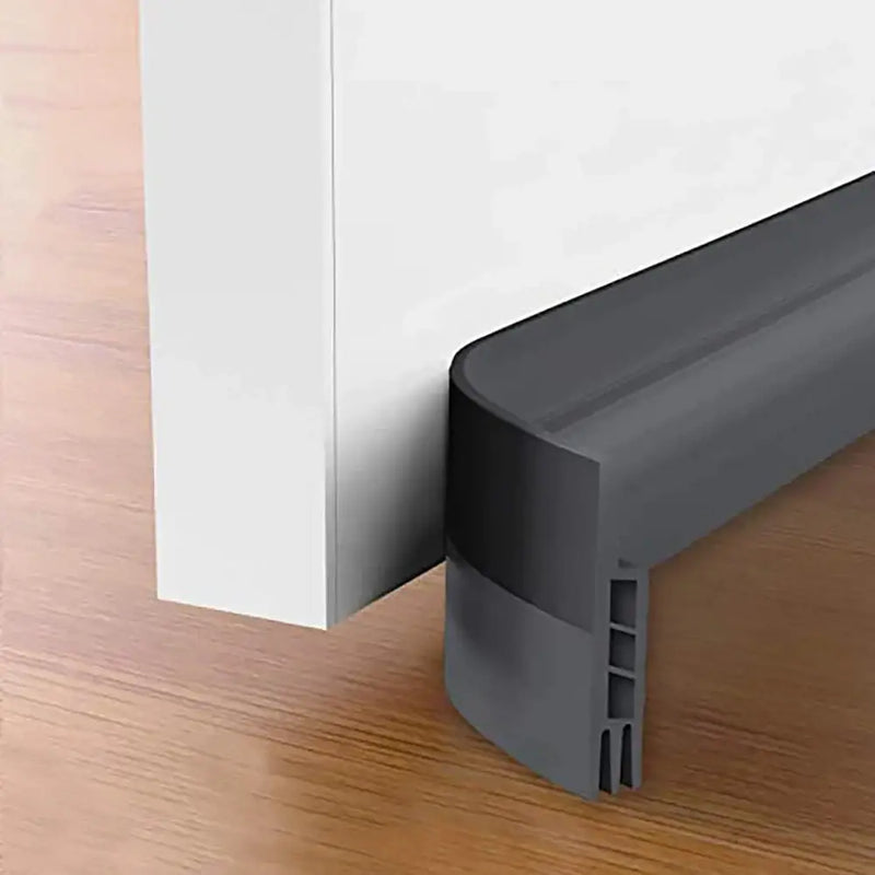 Dark gray PVC sealing strips for doors from Mainland China, featuring a draft stopper design