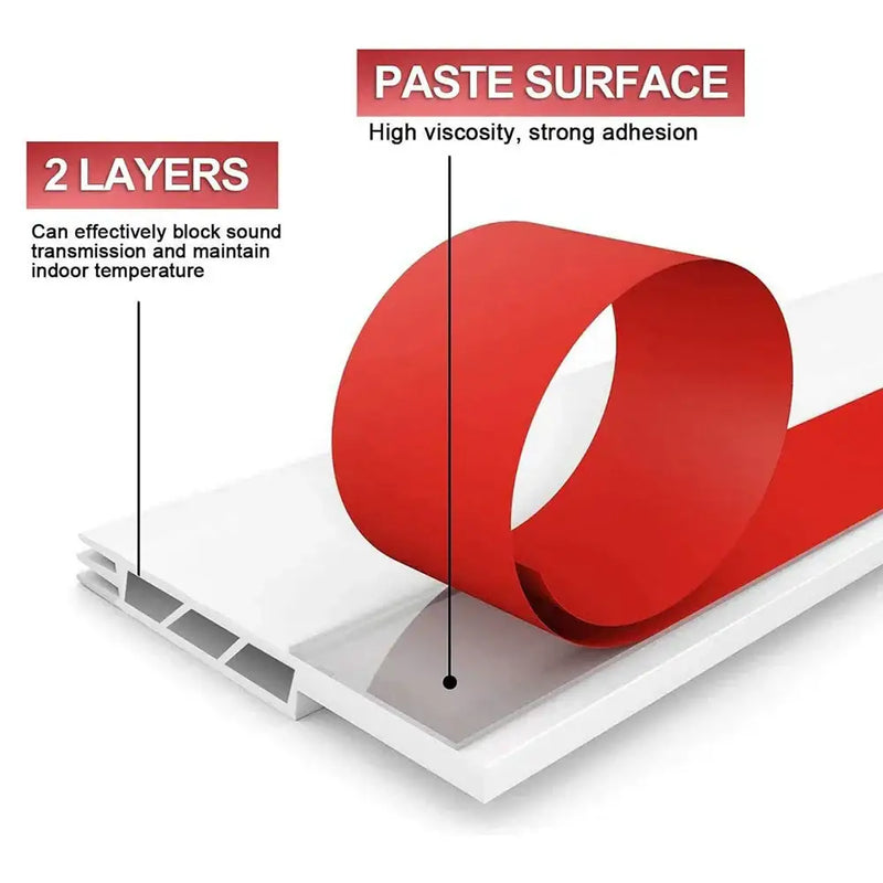 Red PVC sealing strip curling over a white surface from Mainland China