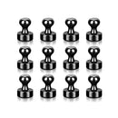 Black magnetic push pins showcasing strong neodymium magnets from Mainland China