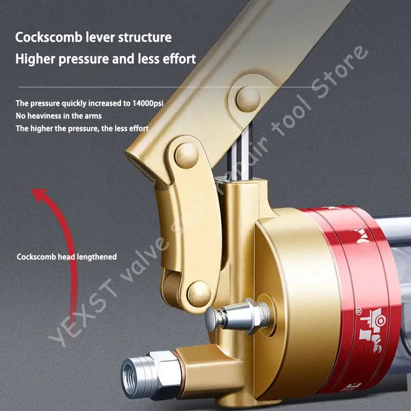 Cockscomb lever structure hydraulic tool in NoEnName Null Origin grease gun