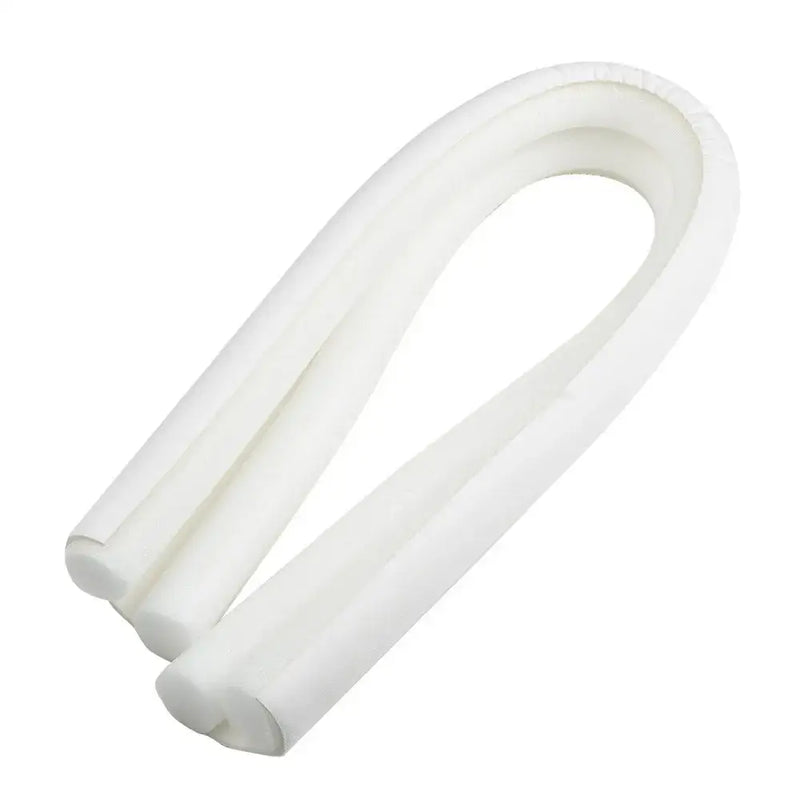 White U-shaped waterproof seal strip with hollow center for effective draught sealing