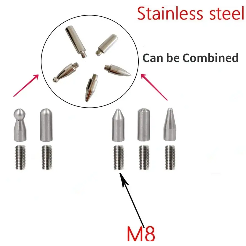 Stainless steel M8 modular bullet components for efficient dent repair function