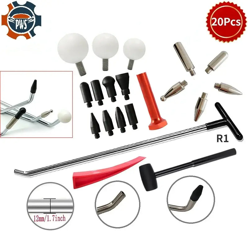 Set of NoEnName_Null tools for effective dent repair and vehicle restoration functions